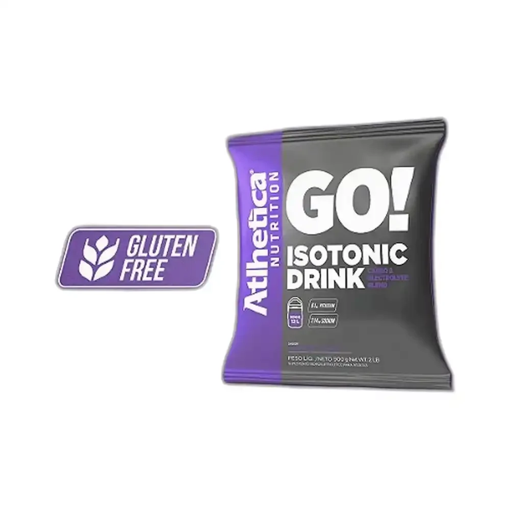 Isotonic Drink guaraná/açaí Atlhetica Nutrition, 900 g — embalagem