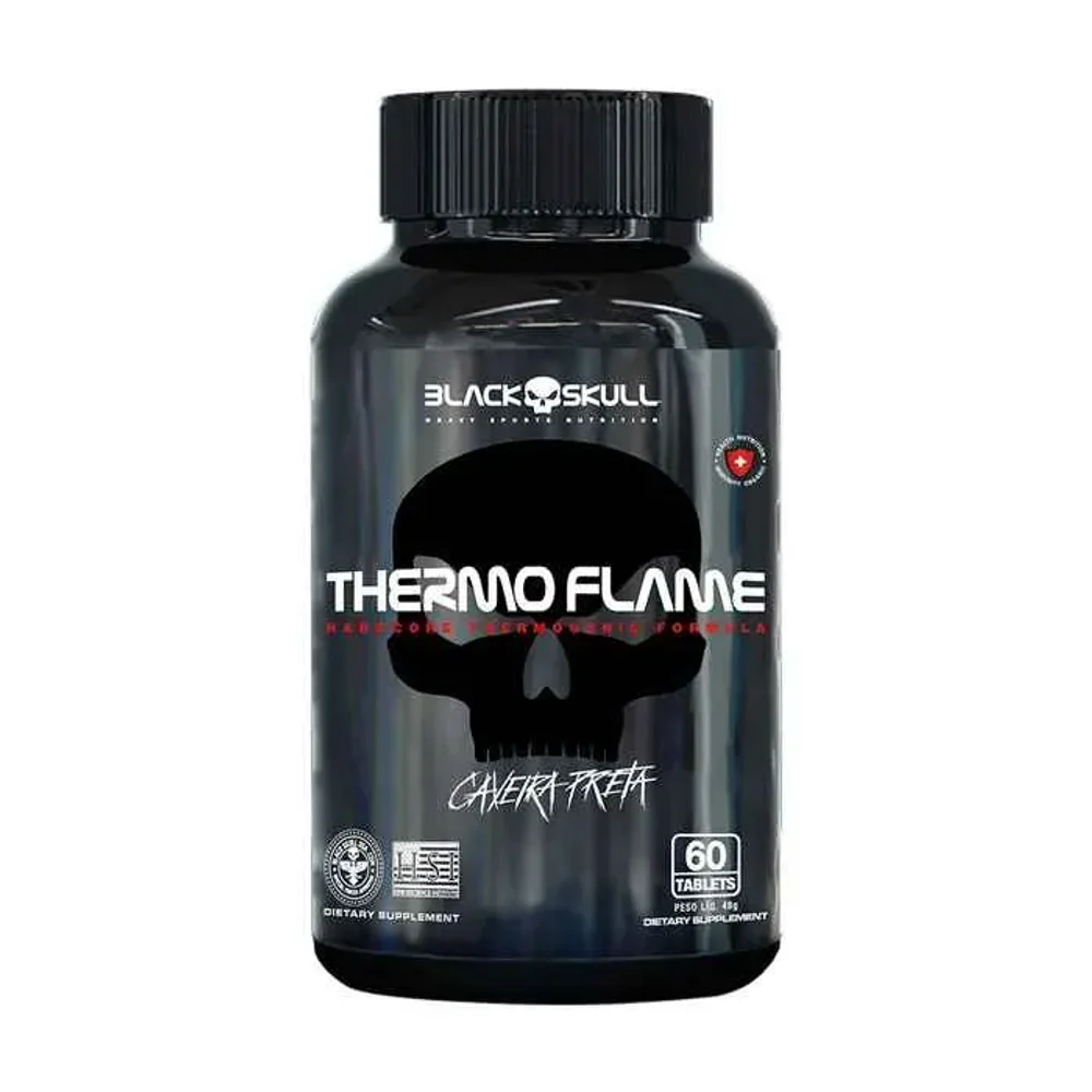 Thermo Flame 60 Cápsulas Black Skull — embalagem