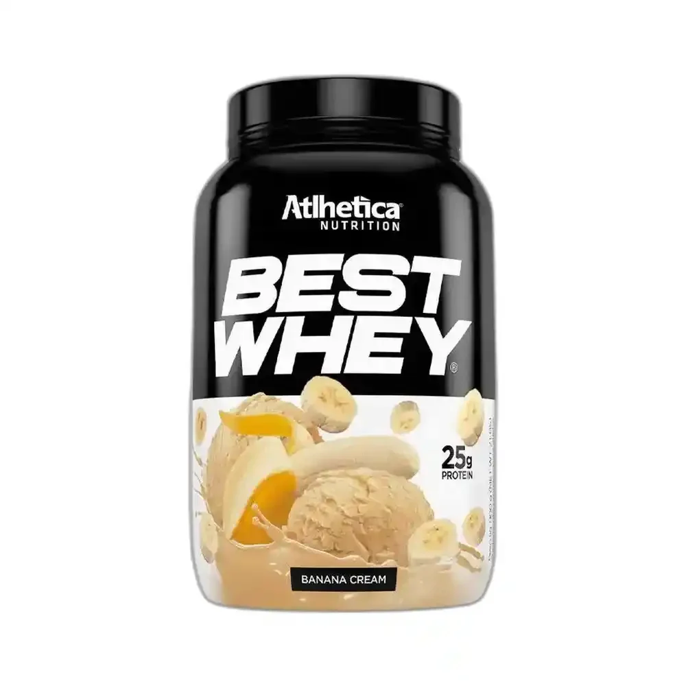 Best Whey banana Cream Atlhetica Nutrition, 900 g — embalagem