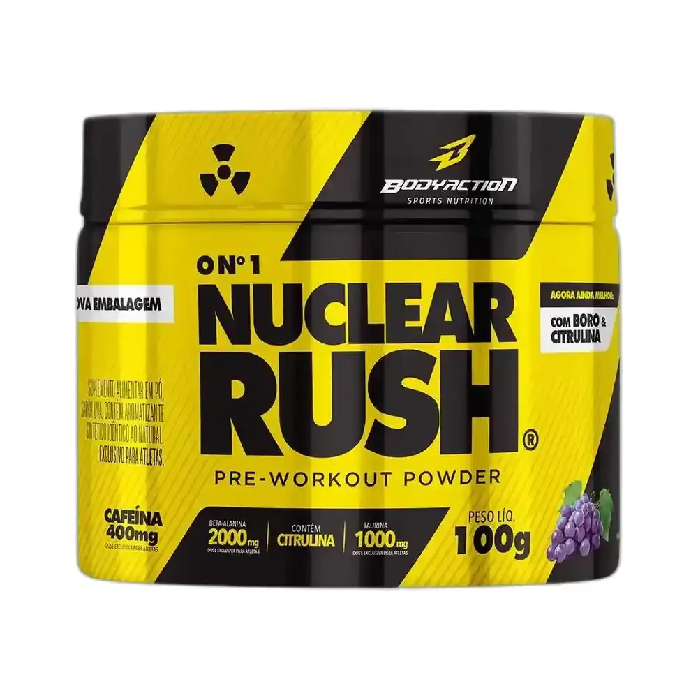 Nuclear Rush uva 100 g Body Action — embalagem