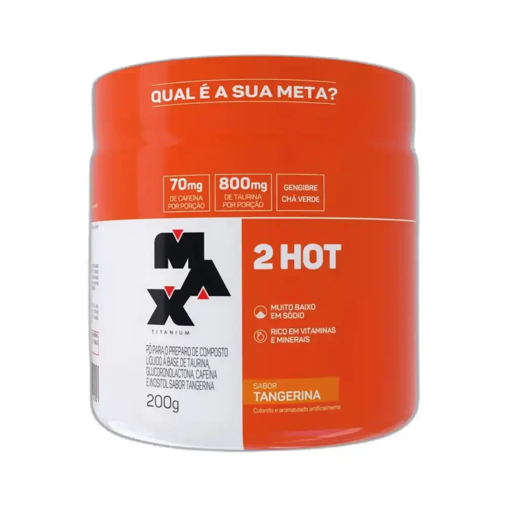 2hot tangerina 200 g Max Titanium — embalagem