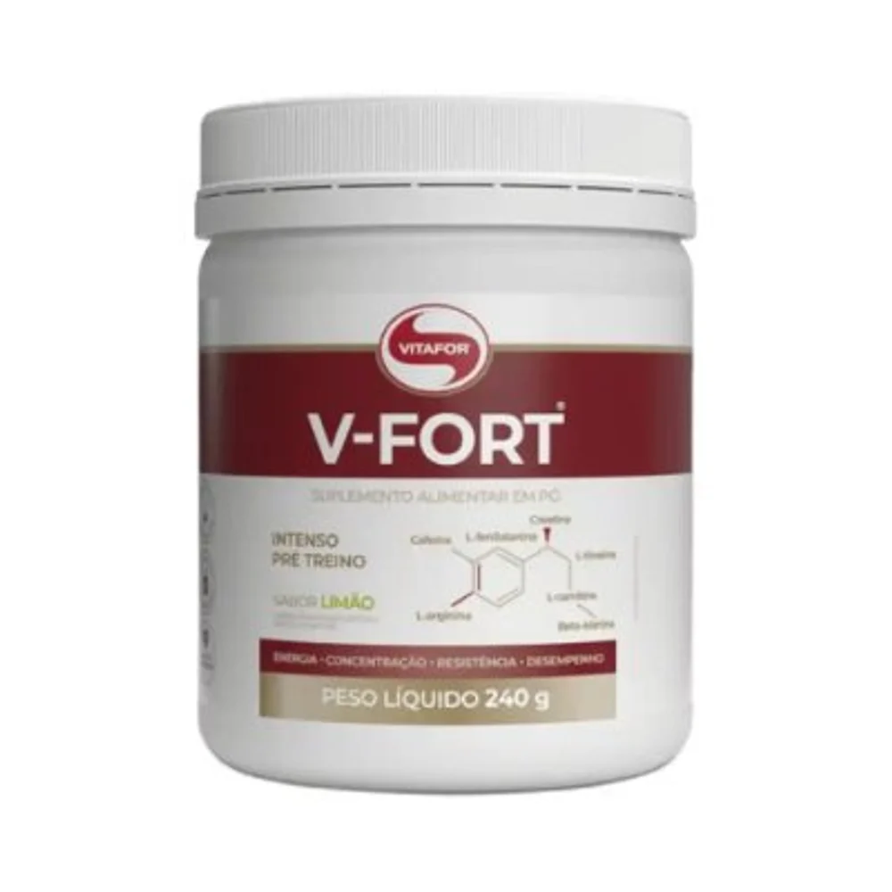 V-Fort limão 240 g Vitafor — embalagem