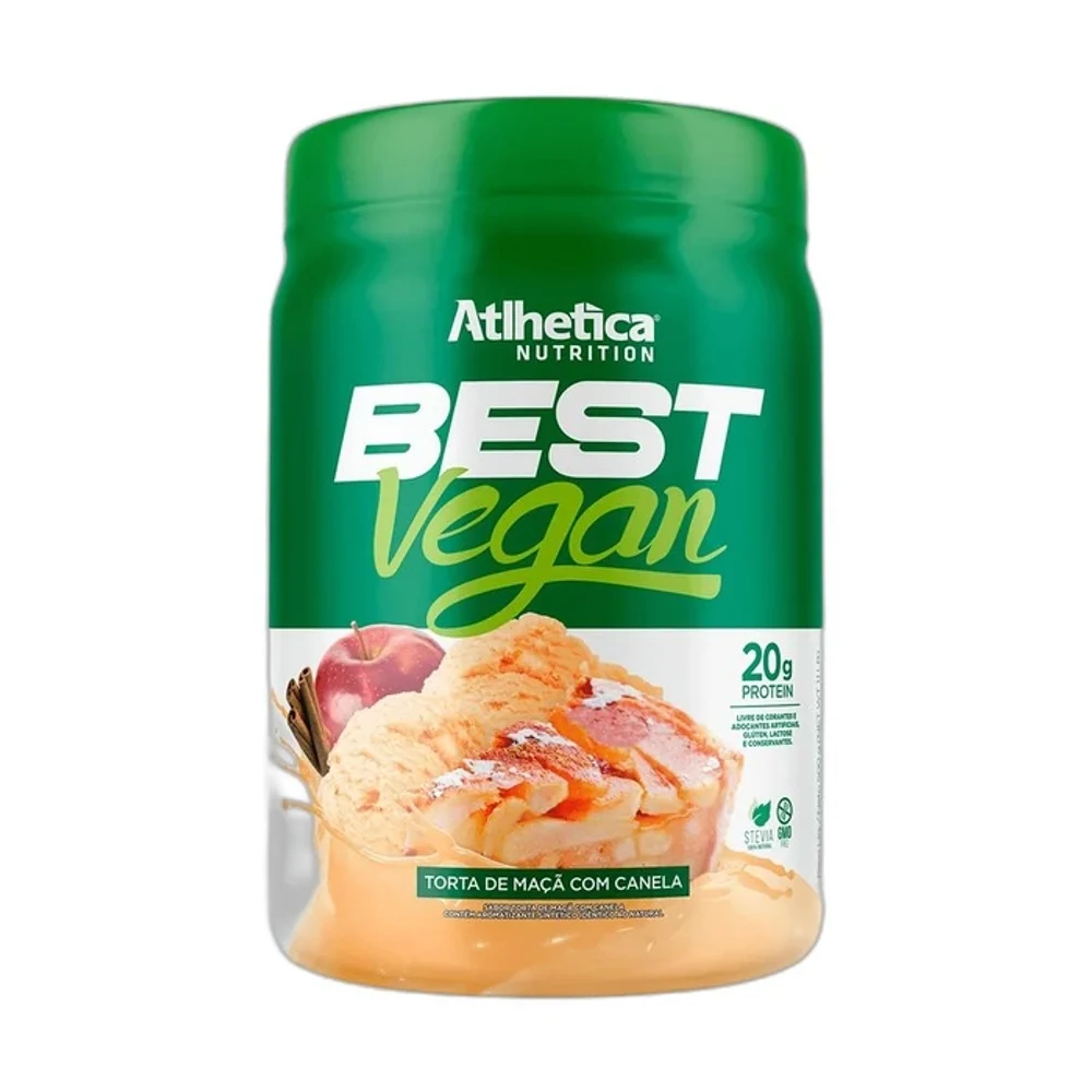 Best Vegan Torta de maçã com Canela Atlhetica Nutrition, 500 g — embalagem