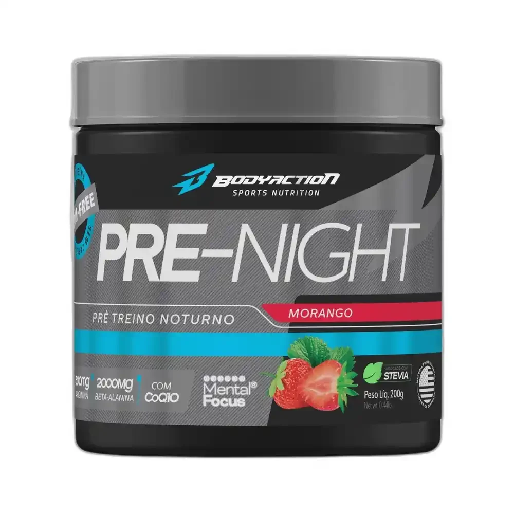 Pré-Night 200 g morango Body Action — embalagem