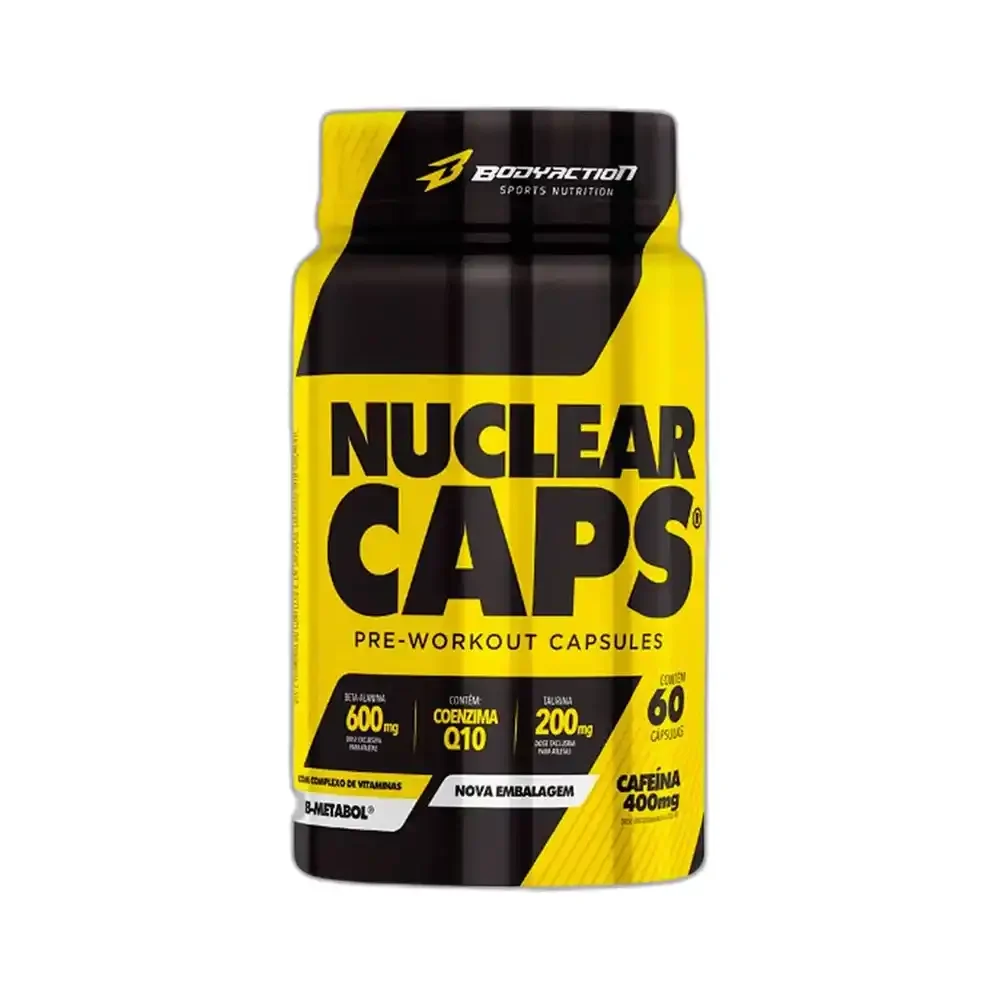 Nuclear Rush cápsulas Body Action, 60 cápsulas — embalagem