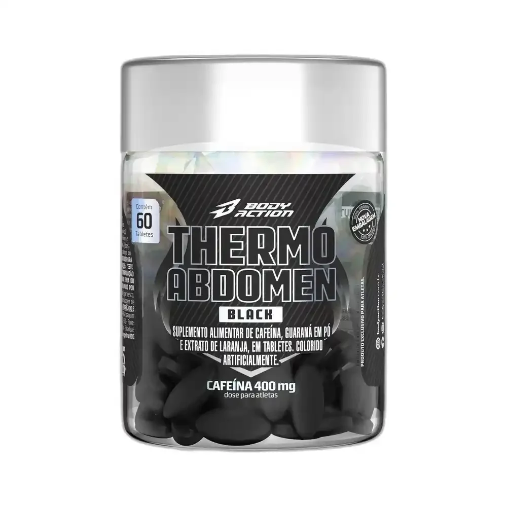 Thermo Abdomen Black Body Action, 60 cápsulas — embalagem