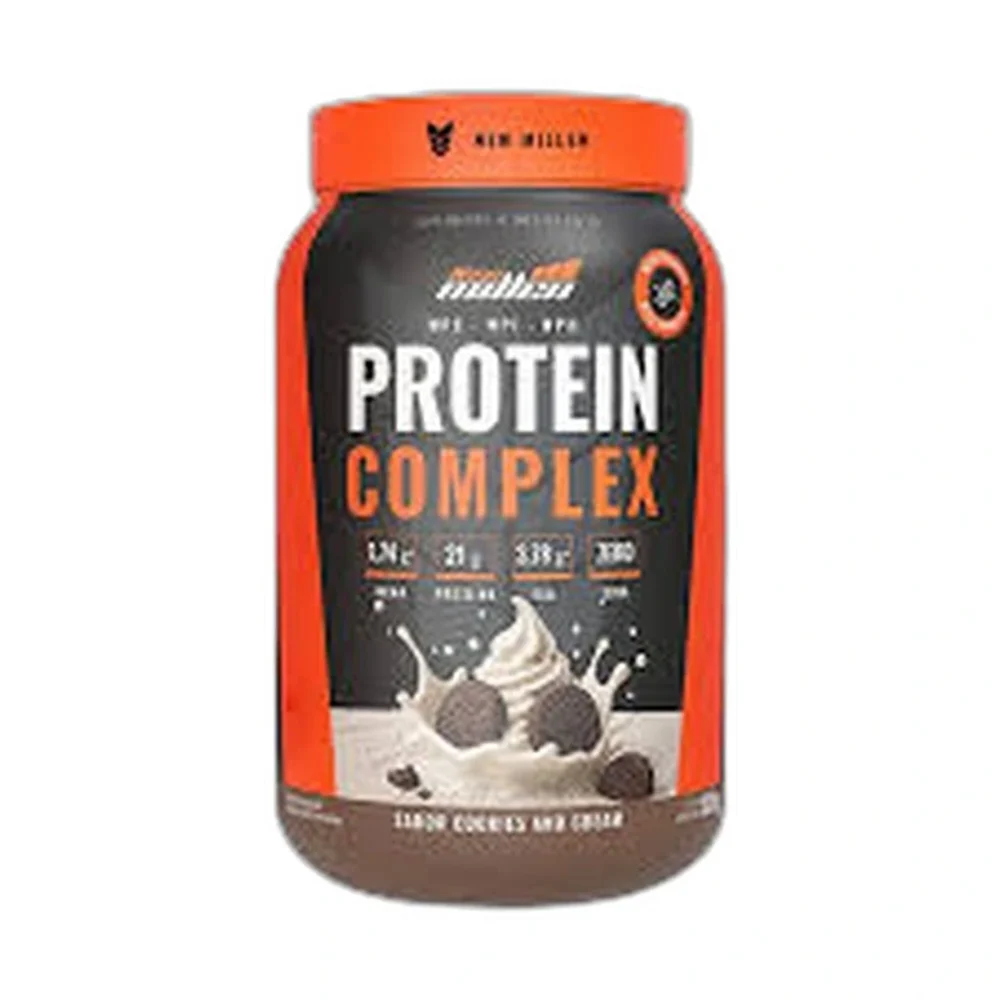 Protein Complex Cookies e Cream 900 g New Millen — embalagem