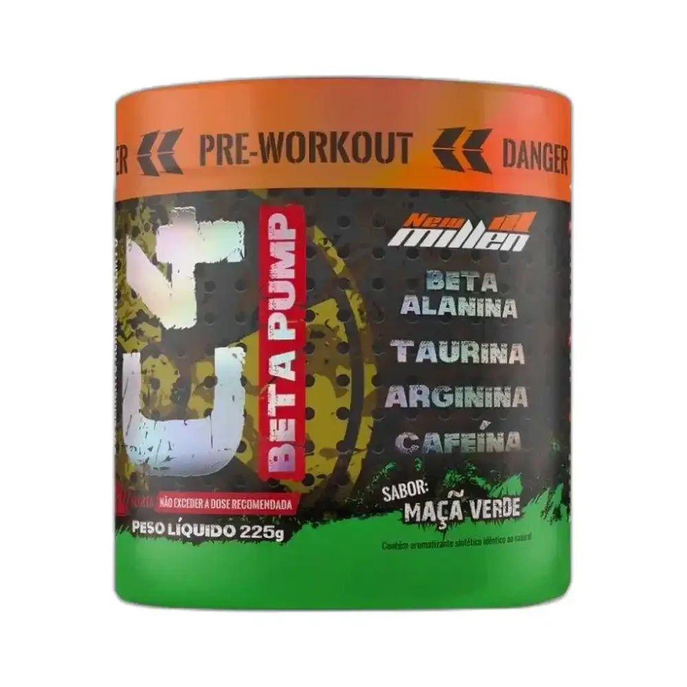 C4 Beta Pump pré-Workout maçã Verde New Millen, 225 g — embalagem