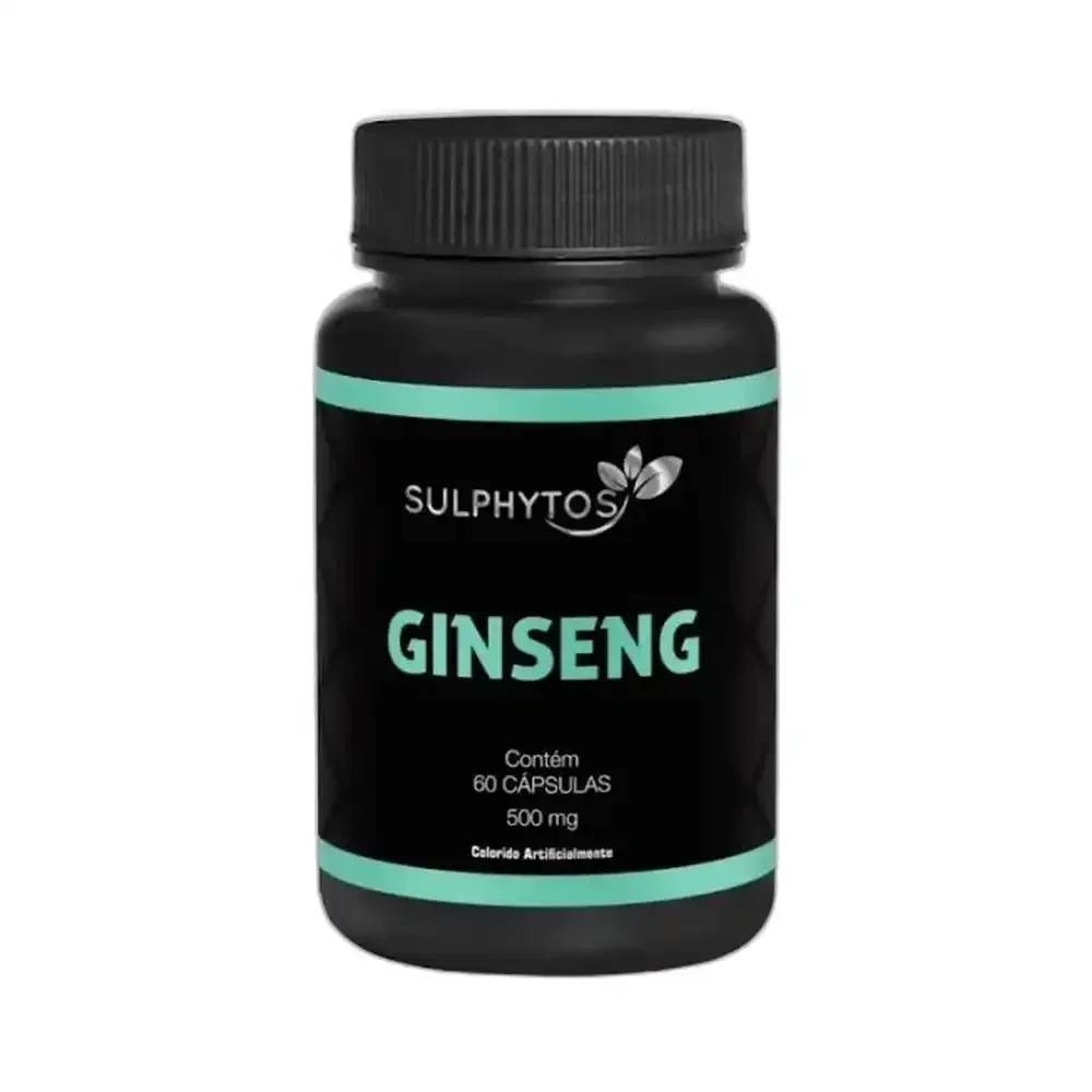 American Bulders Sulphytos Ginseng 500 mg, 60 cápsulas — embalagem