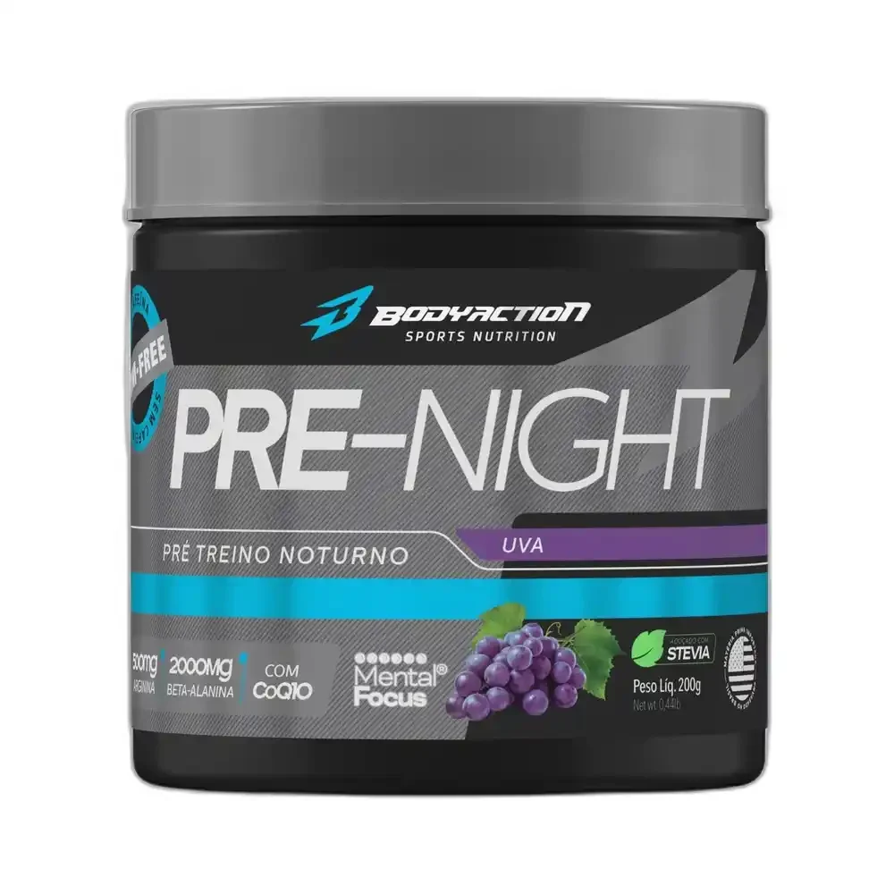 Pré-Night 200 g uva Body Action — embalagem
