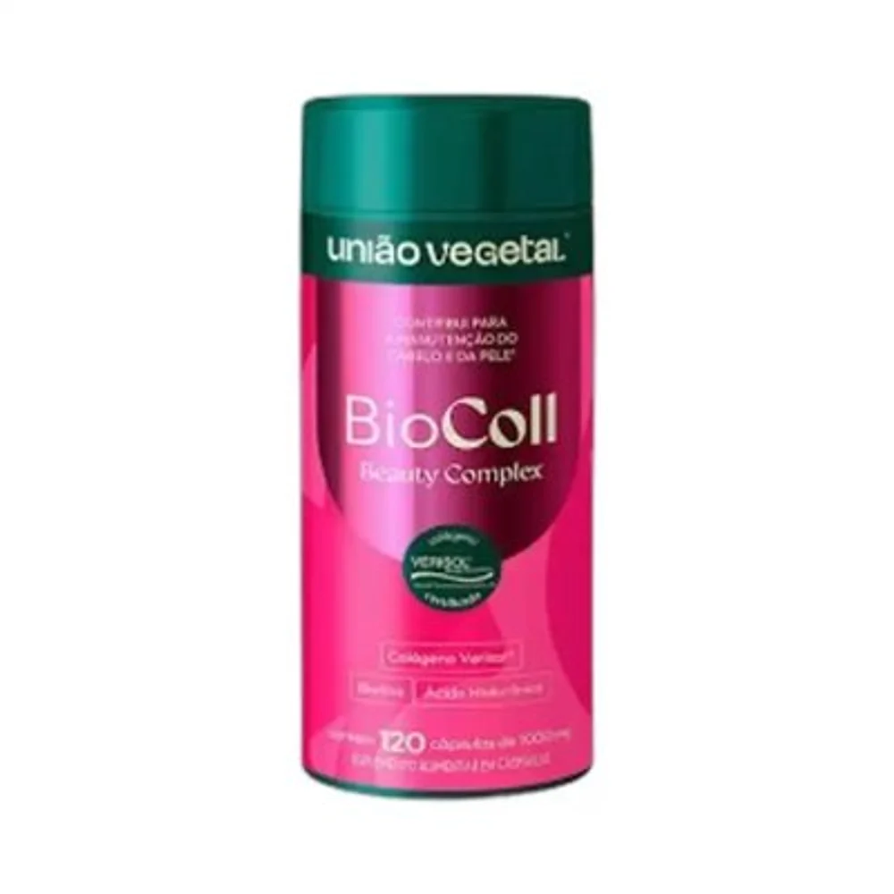 Biocoll 1000 mg União Vegetal, 120 cápsulas — embalagem