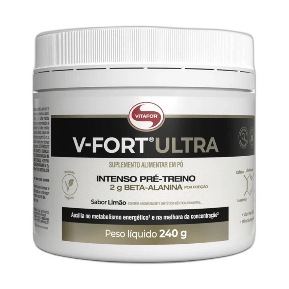V-Fort Ultra limão 240 g Vitafor — embalagem