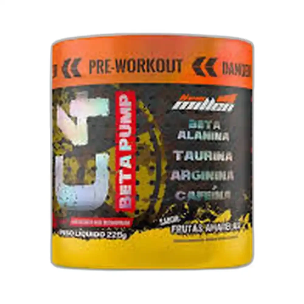 C4 Beta Pump pré-Workout frutas amarelas New Millen, 225 g — embalagem