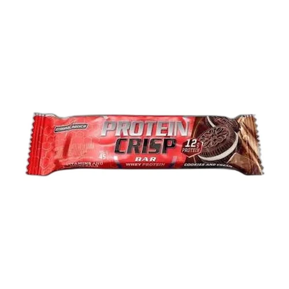 Crisp Bar Cookies And Cream Integralmédica — embalagem