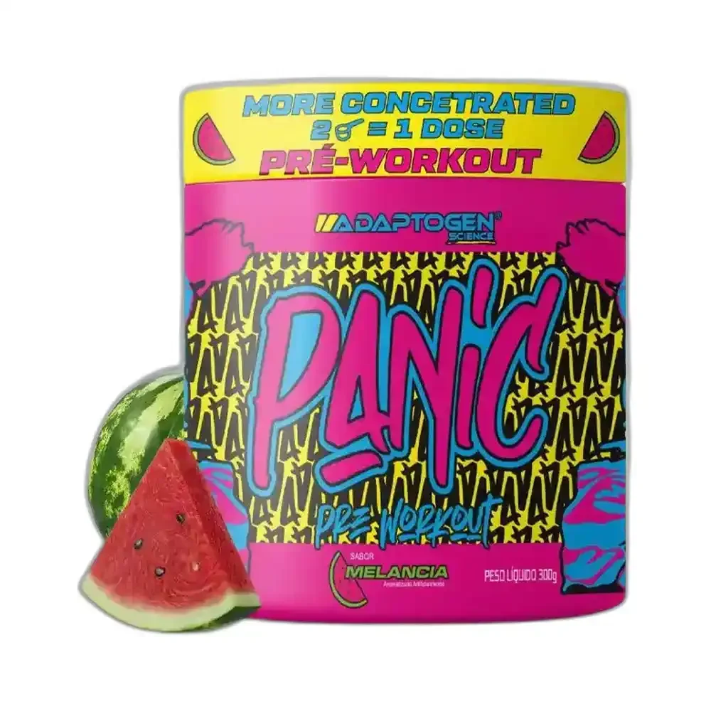 Panic pré Workout Melancia 300 g Adaptogen — embalagem