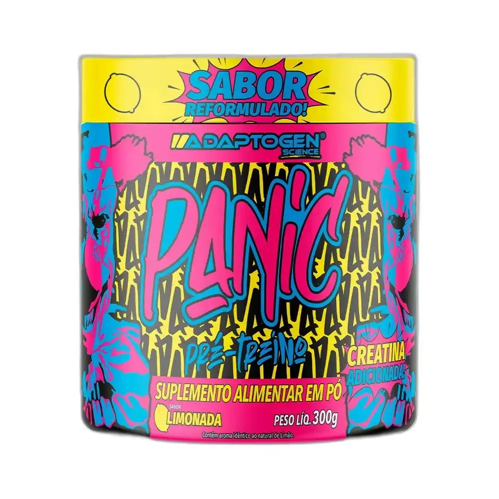 Panic pré Workout Limonada 300 g Adaptogen — embalagem
