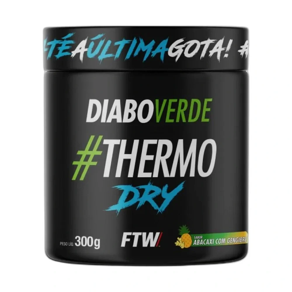 Diabo Verde Thermo Dry 300 g Abacaxi com gengibre FTW — embalagem