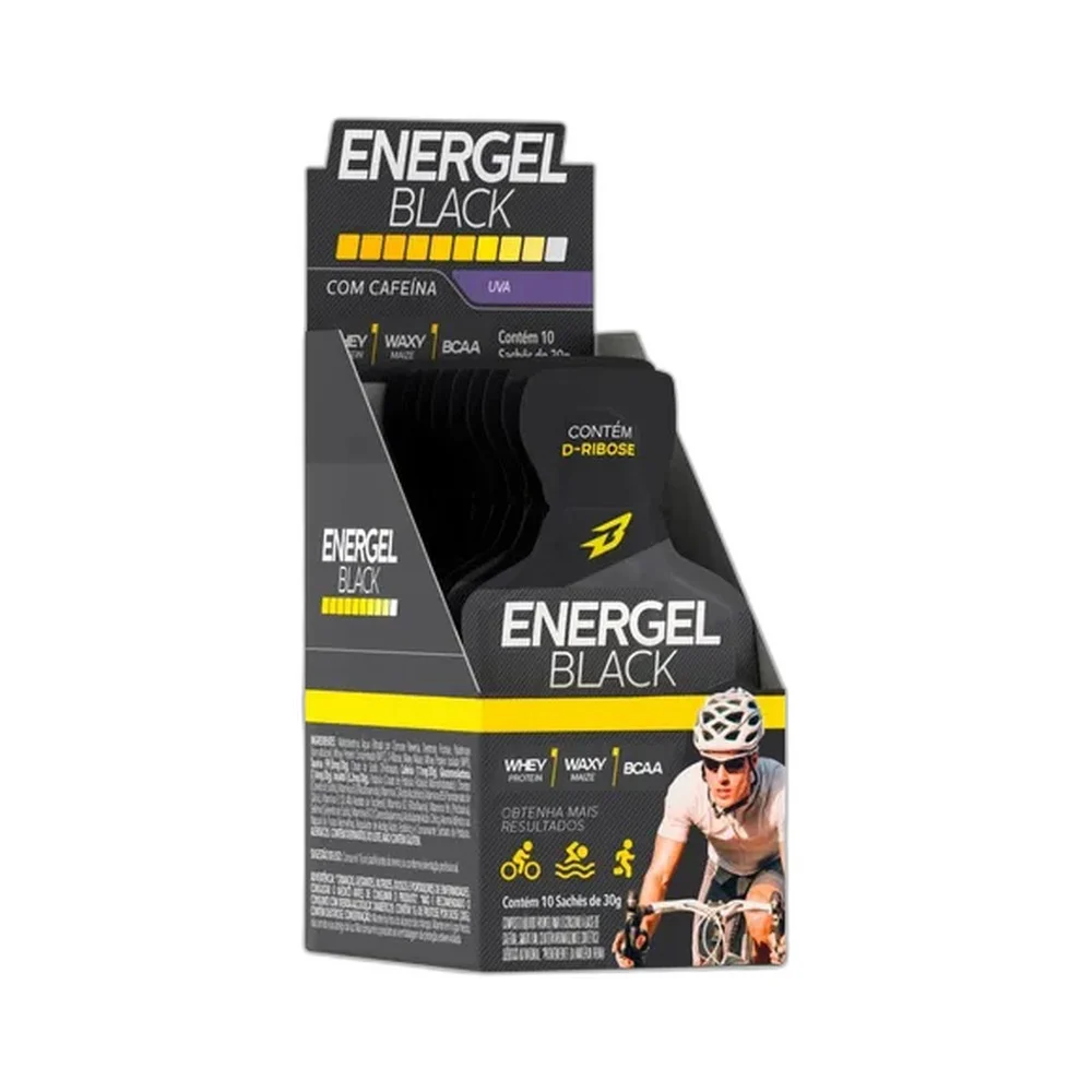 Energel Black uva Body Action, 10 × 30 g — embalagem