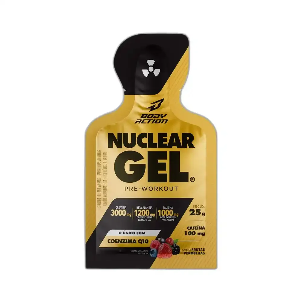 Nuclear Rush Gel frutas vermelhas Body Action — embalagem
