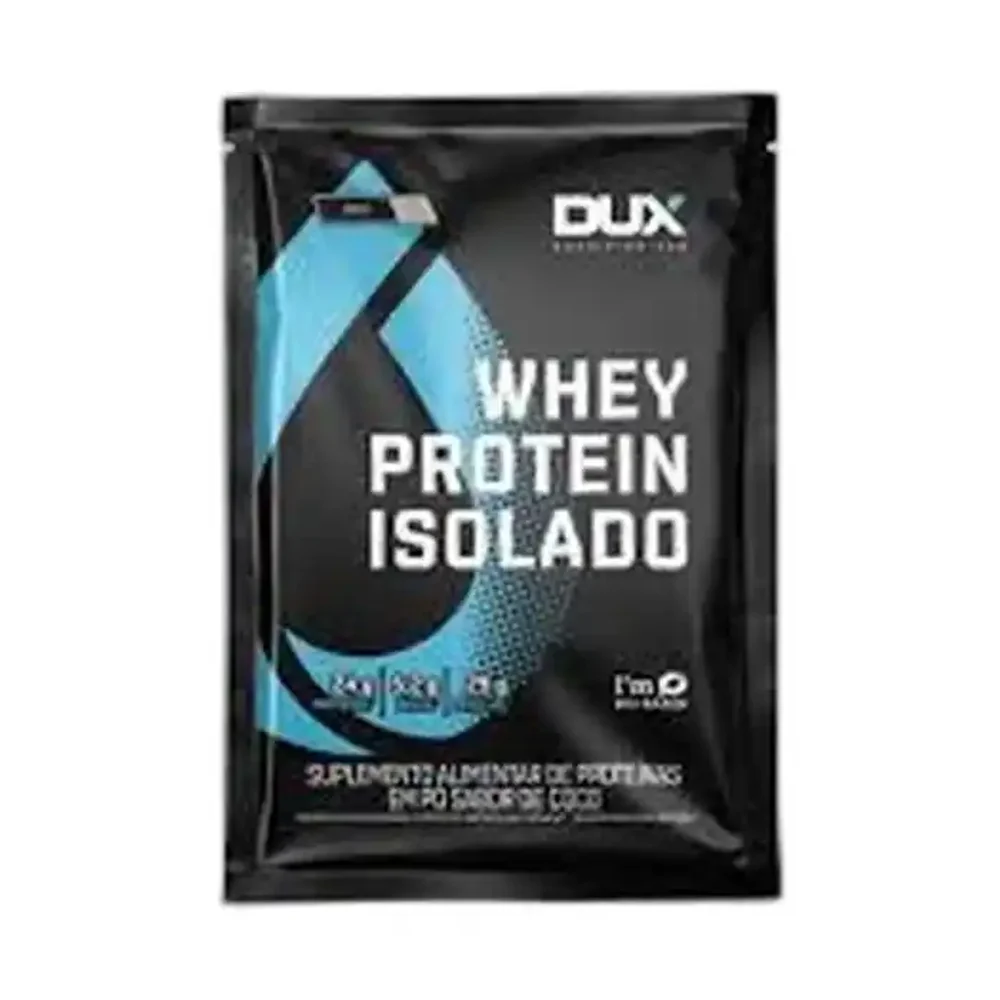 Whey Protein Isolado Coco DUX — embalagem