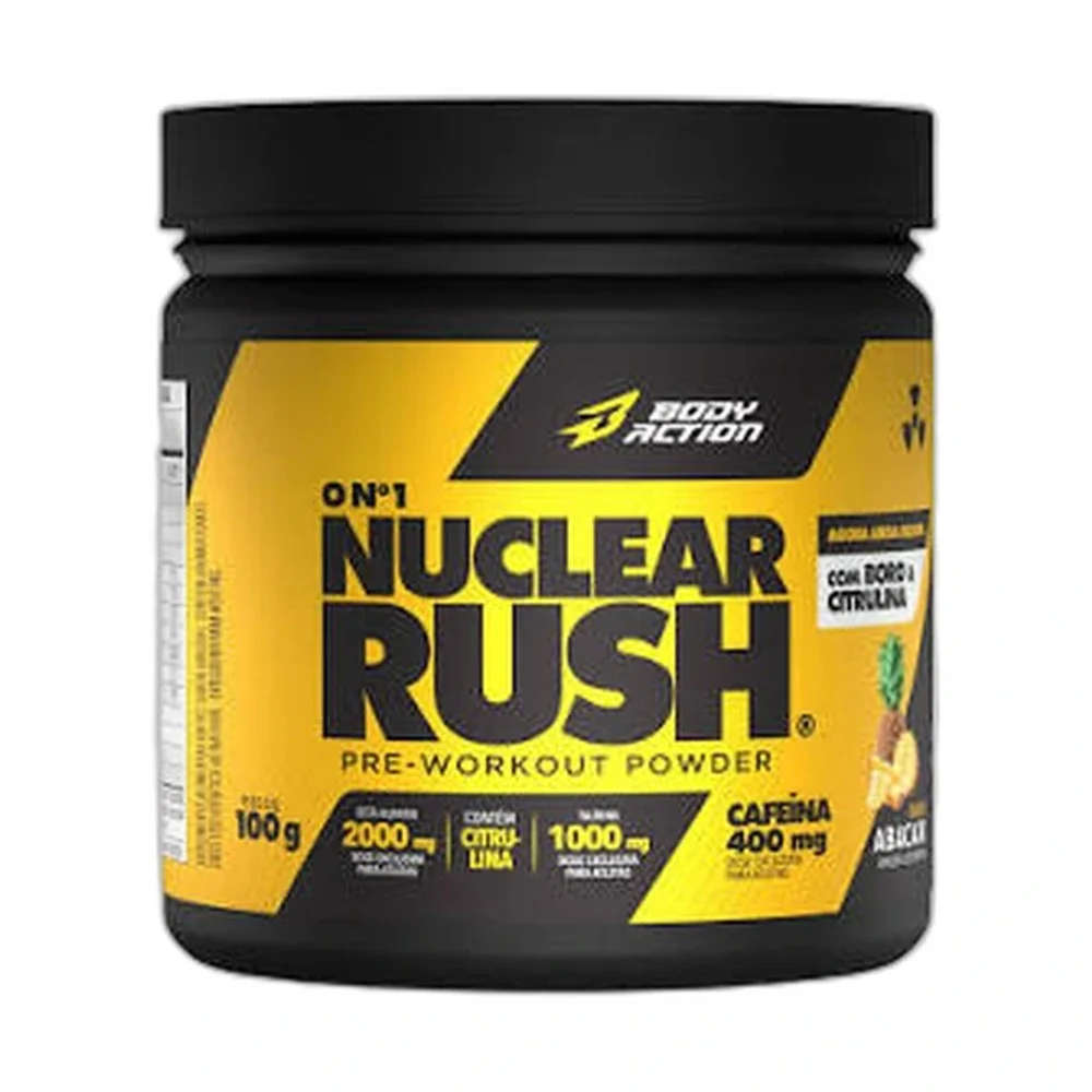 Nuclear Rush Abacaxi 100 g Body Action — embalagem