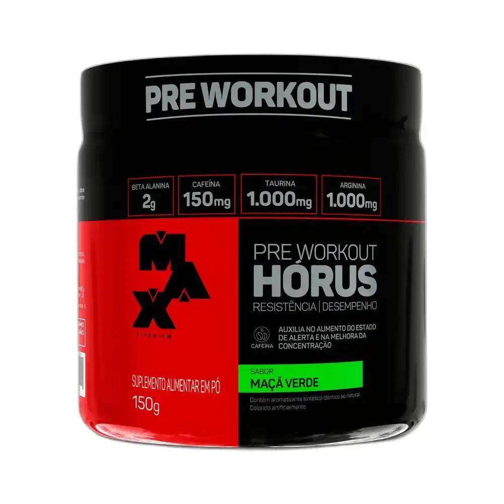 Horus 150 g maçã Verde Max Titanium — embalagem