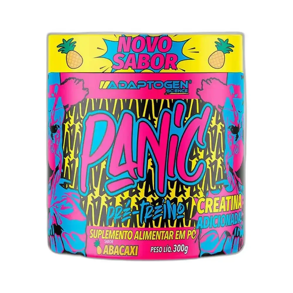 Panic pré Workout Abacaxi 300 g Adaptogen — embalagem