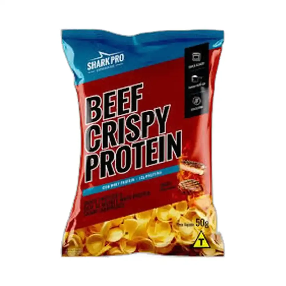 Shark Pro Salgadinho proteico Churrasco, 50 g — embalagem