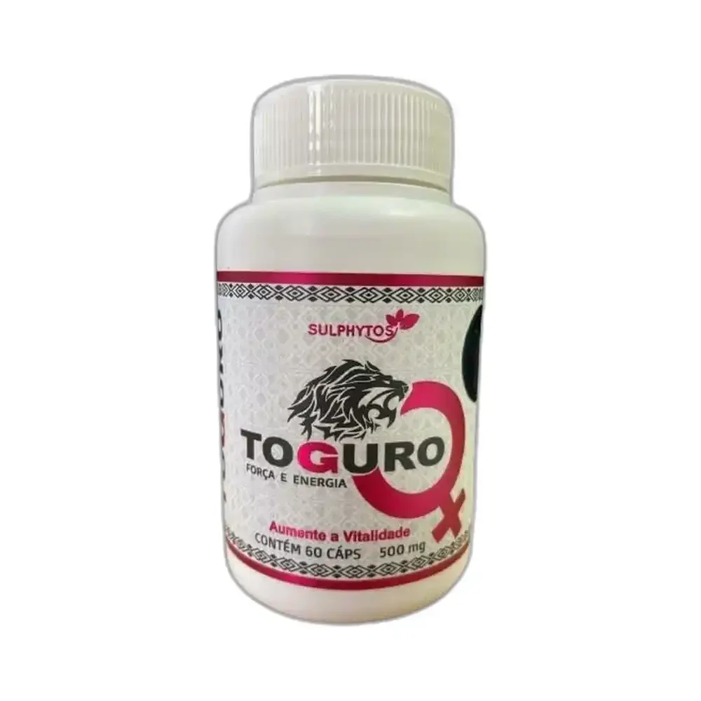 Sulphytos Toguro Feminino 500 mg 60 Cápsulas — embalagem