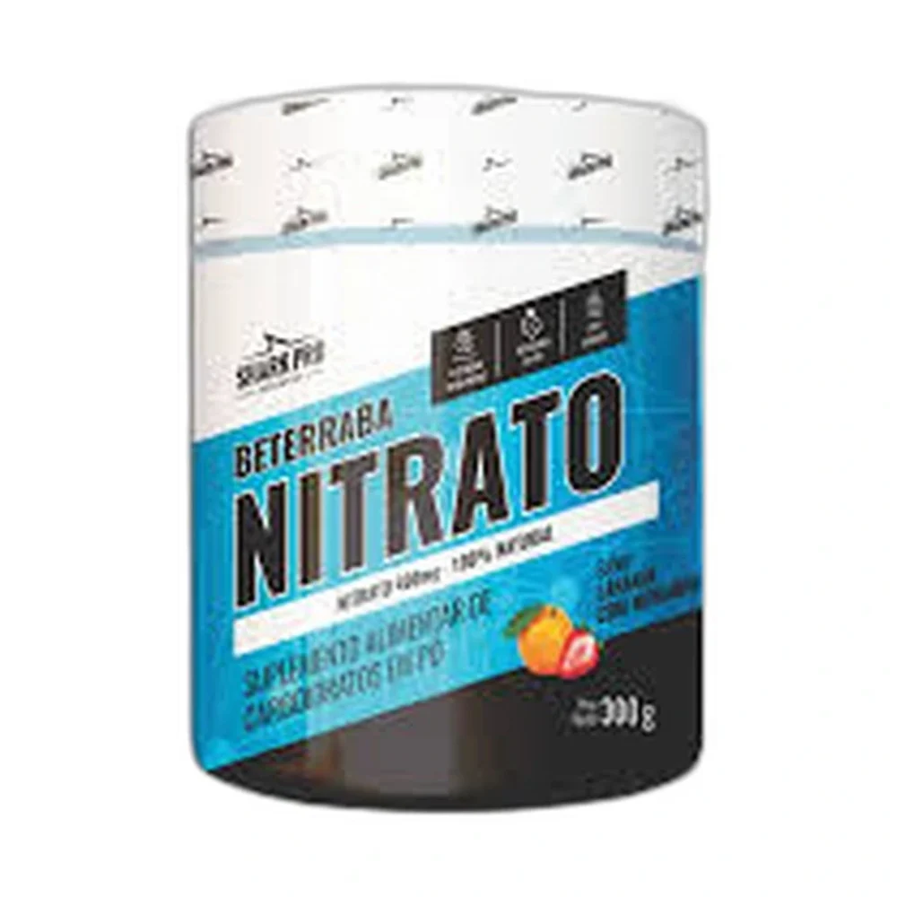 Shark Nitrato 300 g laranja com morango Shark Pro — embalagem