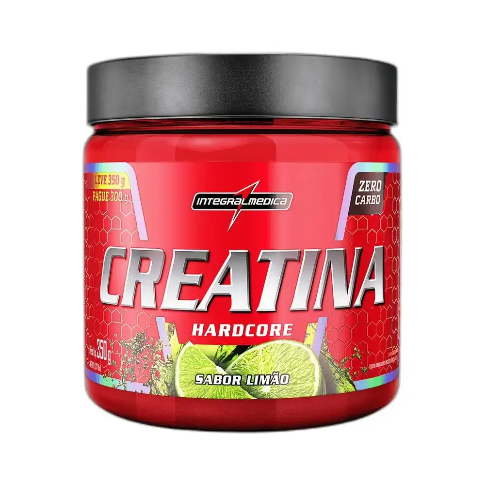 Creatina limão 350 g Integralmédica — embalagem