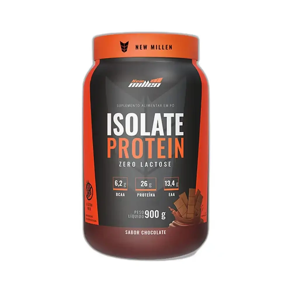 New Millen Isolate Protein chocolate 900 g — embalagem