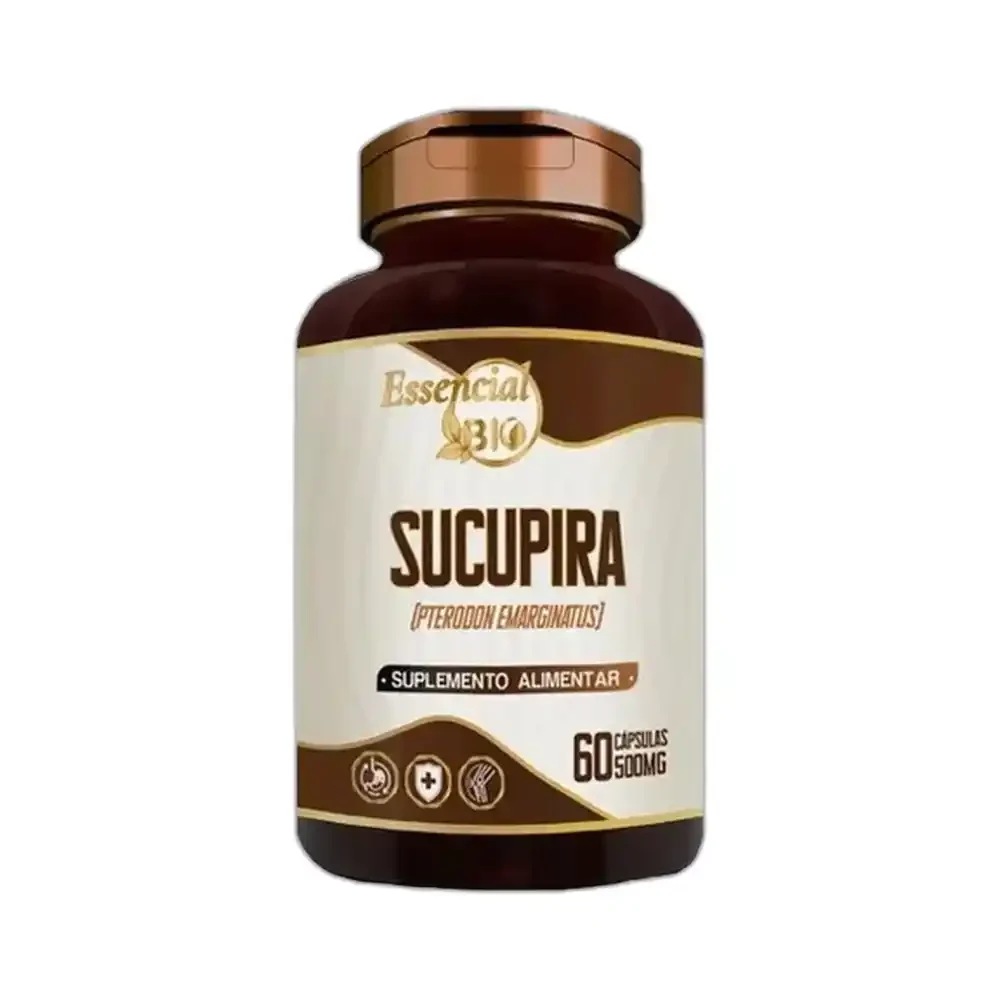 Sucupira 500 mg Essencial Bio, 60 cápsulas — embalagem