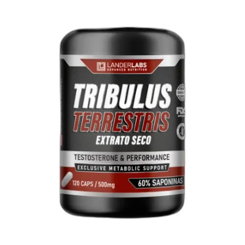 Tribulus Terrestris 500 mg Lander Labs, 120 cápsulas — embalagem