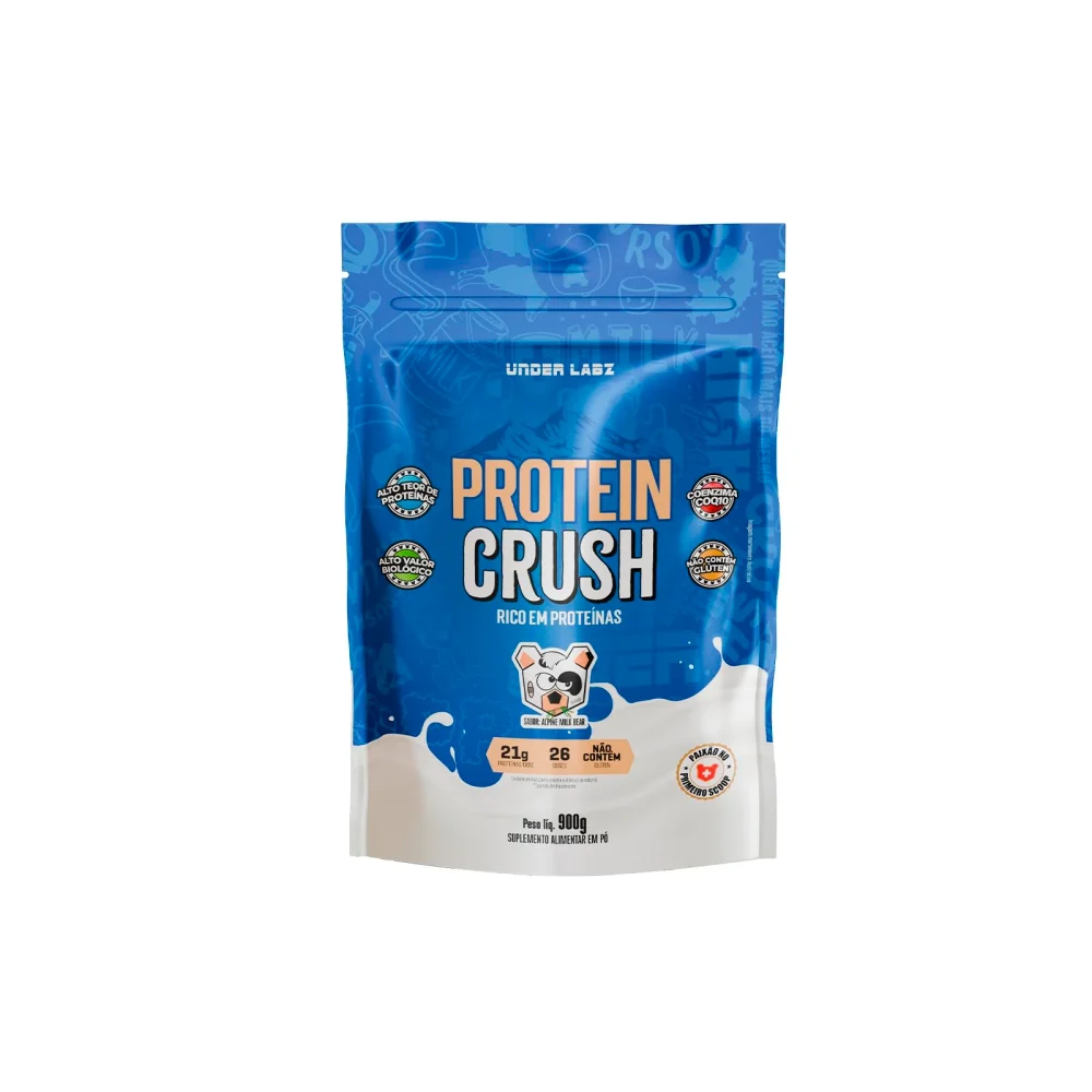Protein Crush Alpine Milkbear 900 g Under Labz — embalagem