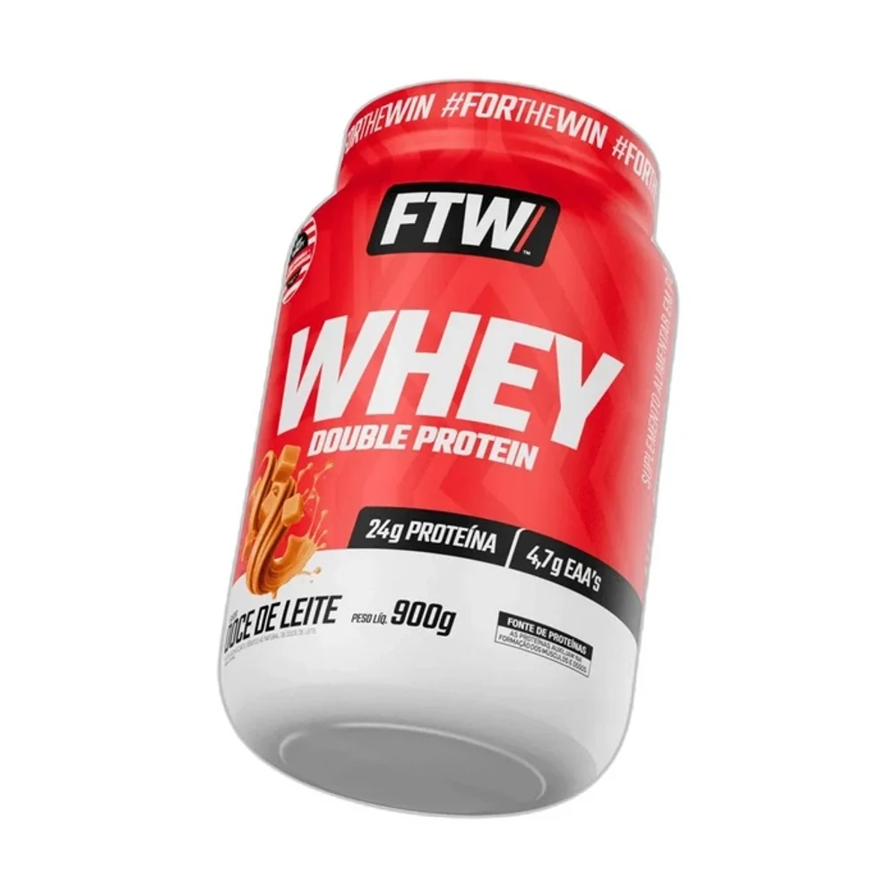 FTW Whey Double doce de leite 900 g — embalagem