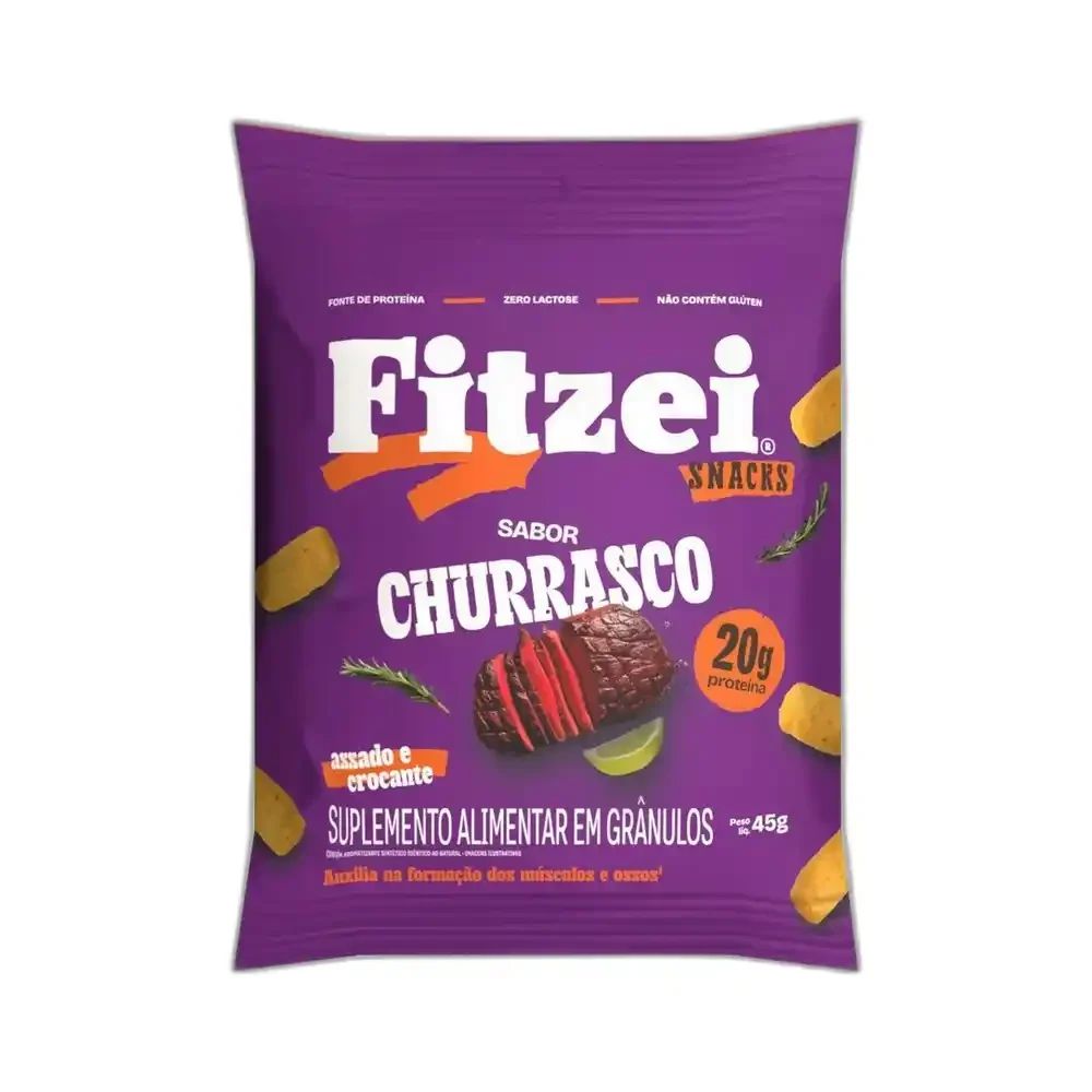 Fitzei Snack Churrasco Vitafor, 45 g — embalagem