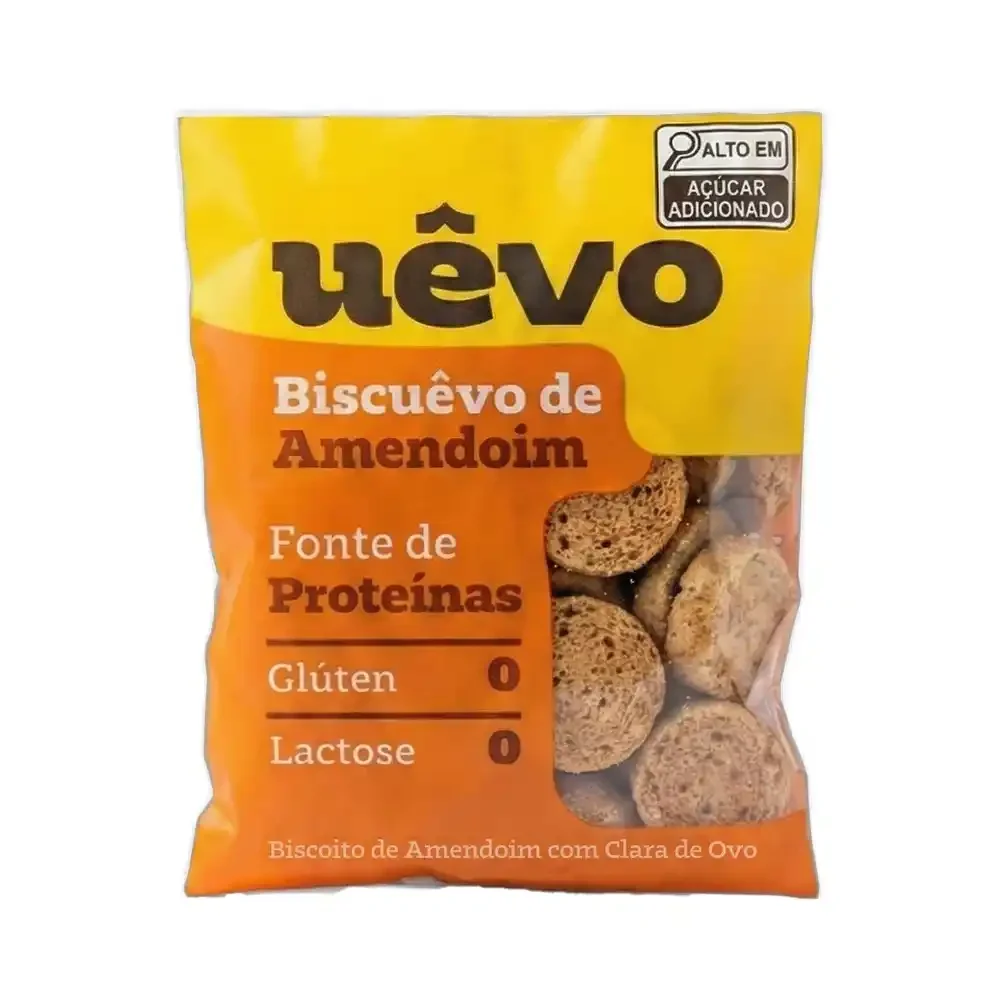 UÊVO Biscoito proteico amendoim 50 g Integralmédica — embalagem