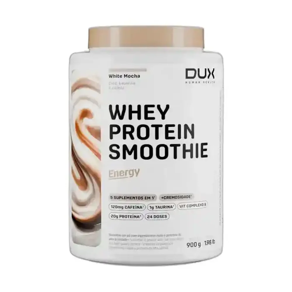 Whey Protein Smoothie White Mocha DUX, 900 g — embalagem