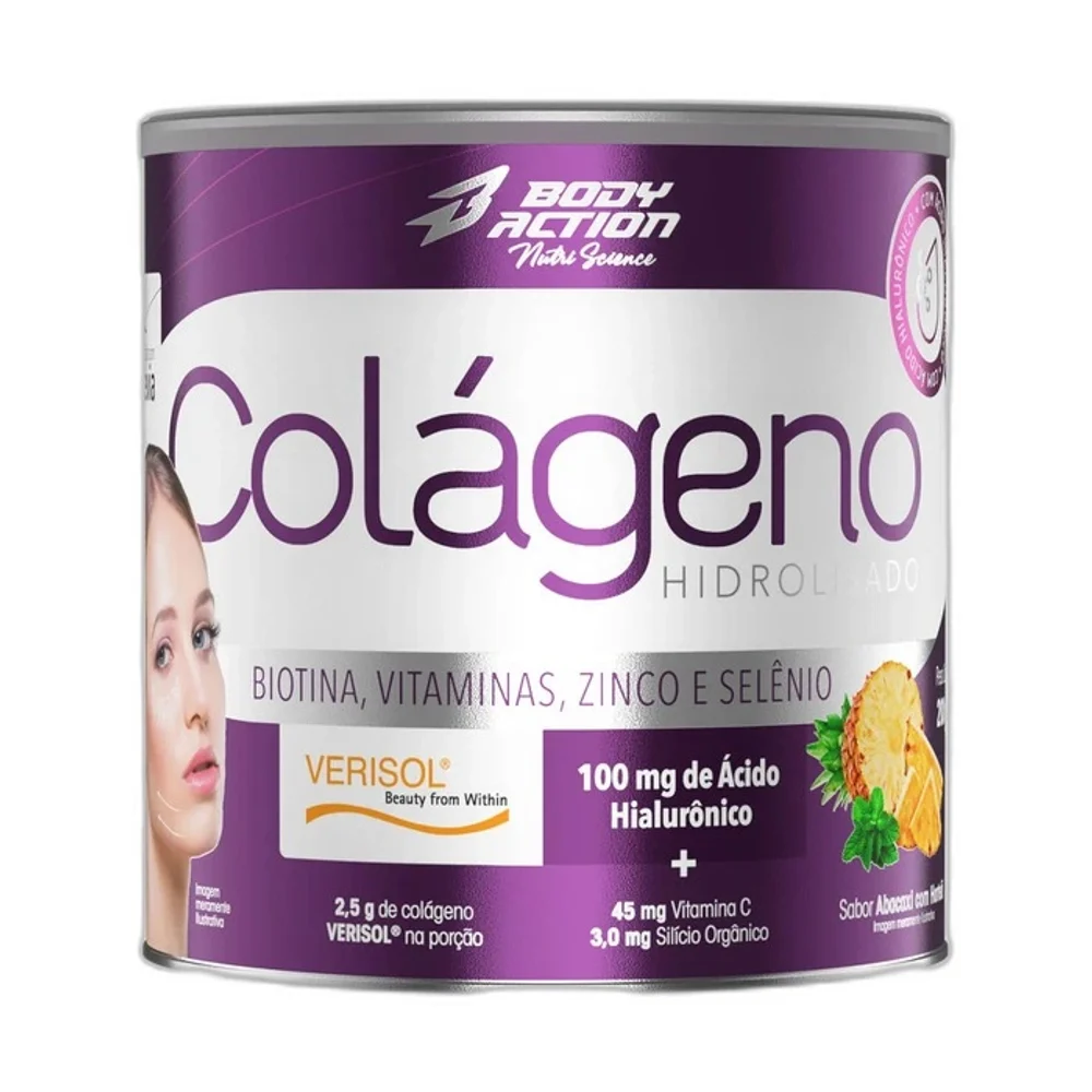 Colágeno Verisol Body Action Abacaxi com Hortelã 200 g — embalagem