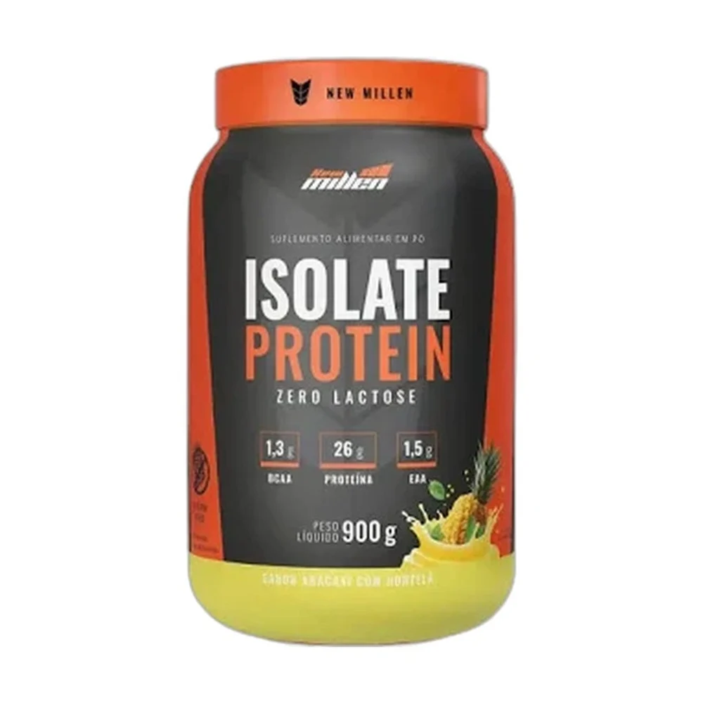New Millen Isolate Protein Abacaxi com hortelã 900 g — embalagem