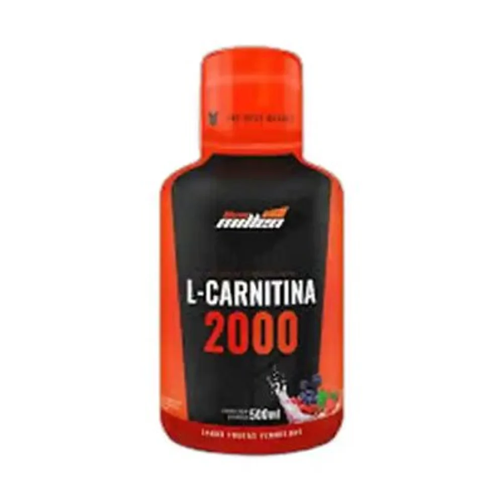 New Millen L-carnitina 2000 mg frutas vermelhas, 500 ml — embalagem