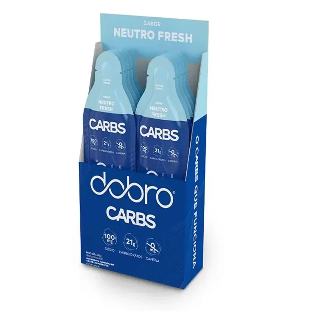 Dobro Carbs Gel Sabor neutro Fresh 10 × 30 g — embalagem