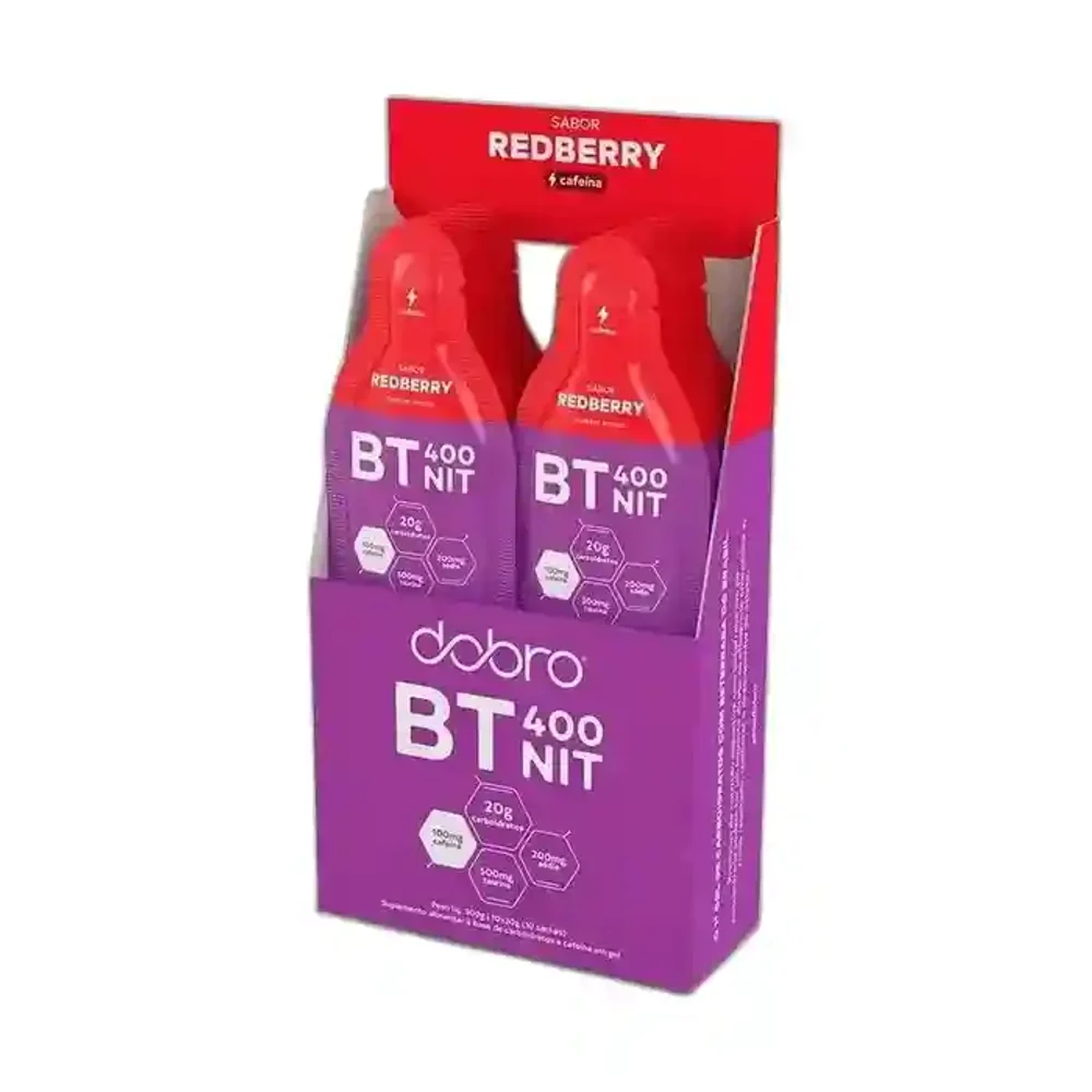 Dobro Bt Nitrato Gel Redberry com cafeína, 10 × 30 g — embalagem
