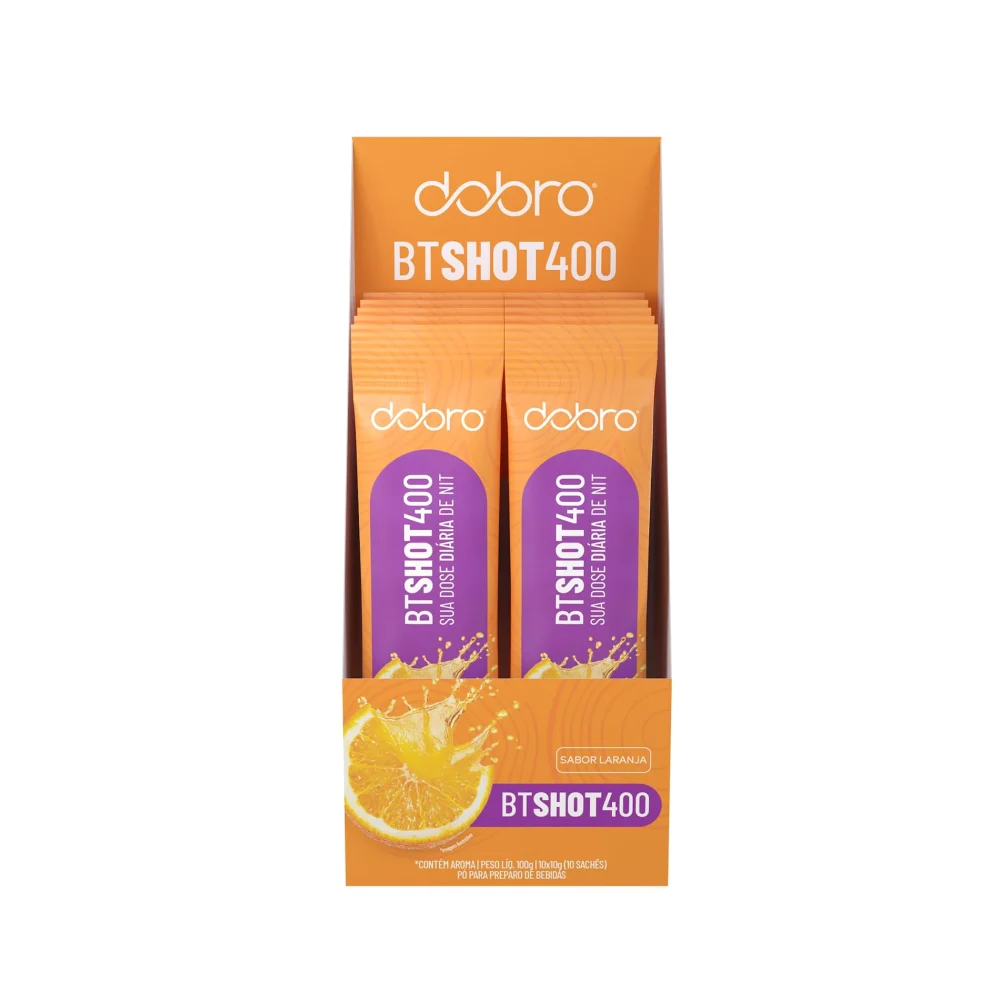 BT Nitrato Shot 400 Laranja Dobro 10 × 10 g — embalagem