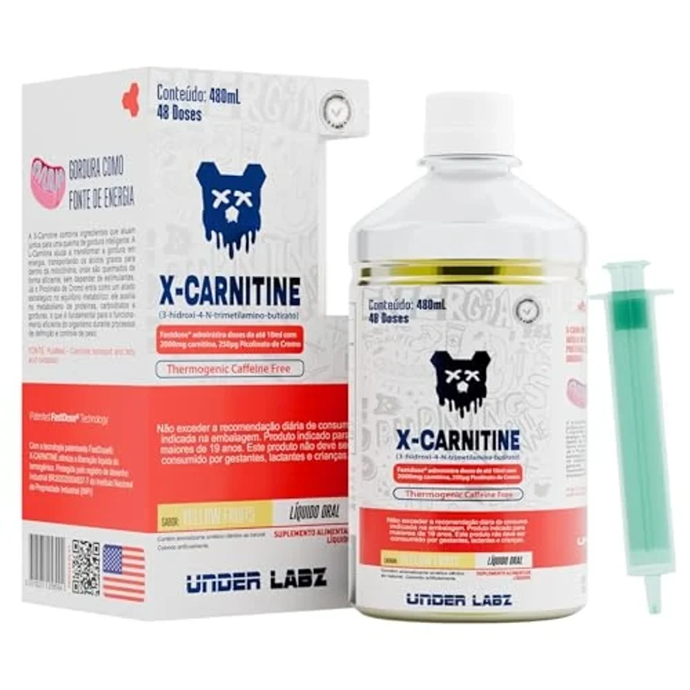 Under Labz X-Carnitine Yellow Fruits 480 ml — embalagem