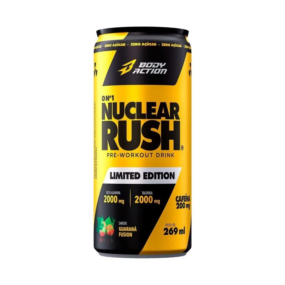 Nuclear Rush Drink guaraná Fusion Body Action 269 ml — embalagem
