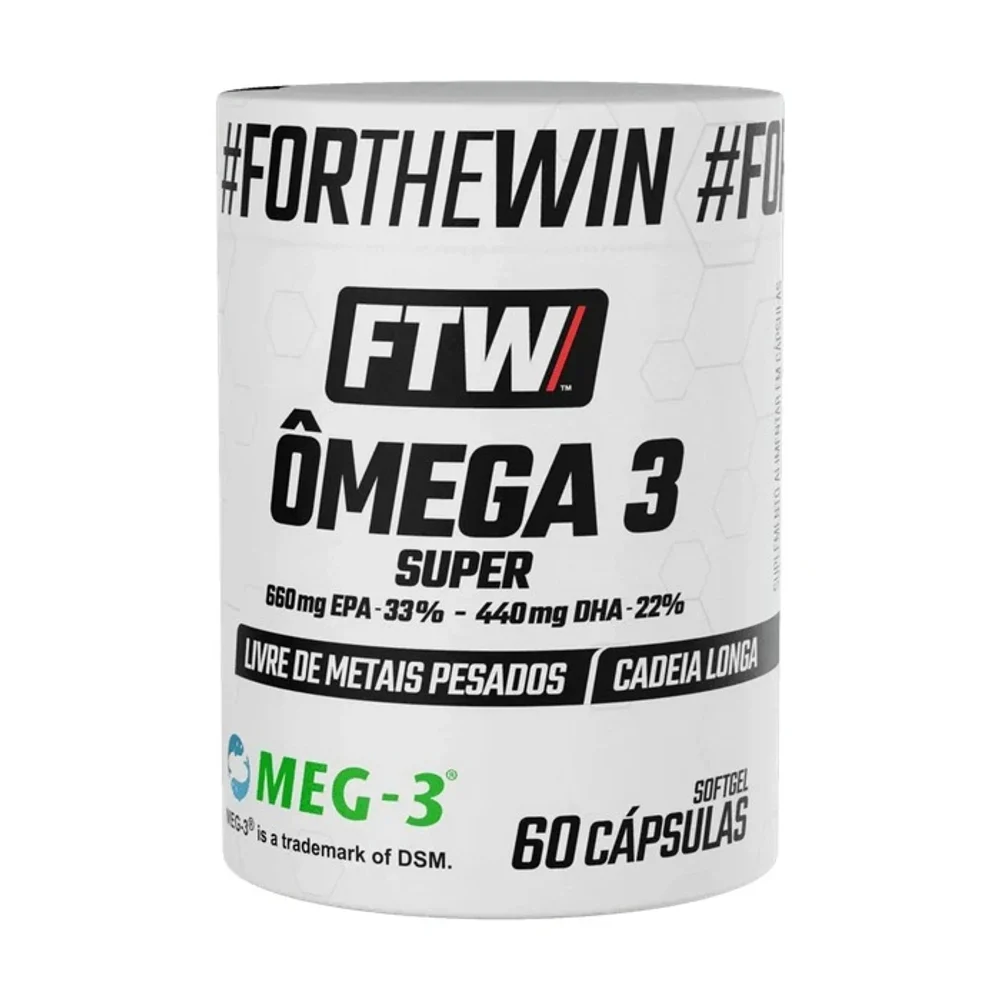 FTW Omega 3 Super 60 Cápsulas — embalagem