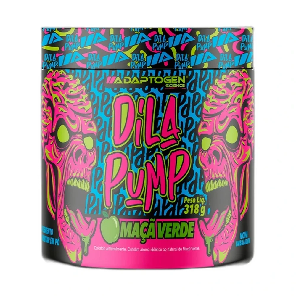 Dila Pump maçã Verde 318 g Adaptogen — embalagem