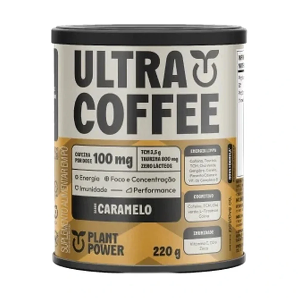 Plant Power Ultra Coffee caramelo 220 g — embalagem